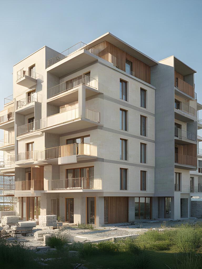 Complesso residenziale di sei unità in costruzione vicino al lago di Garda